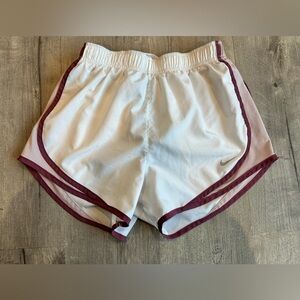 Nike Dri-FIT Tempo Running Shorts Women’s Small White Maroon